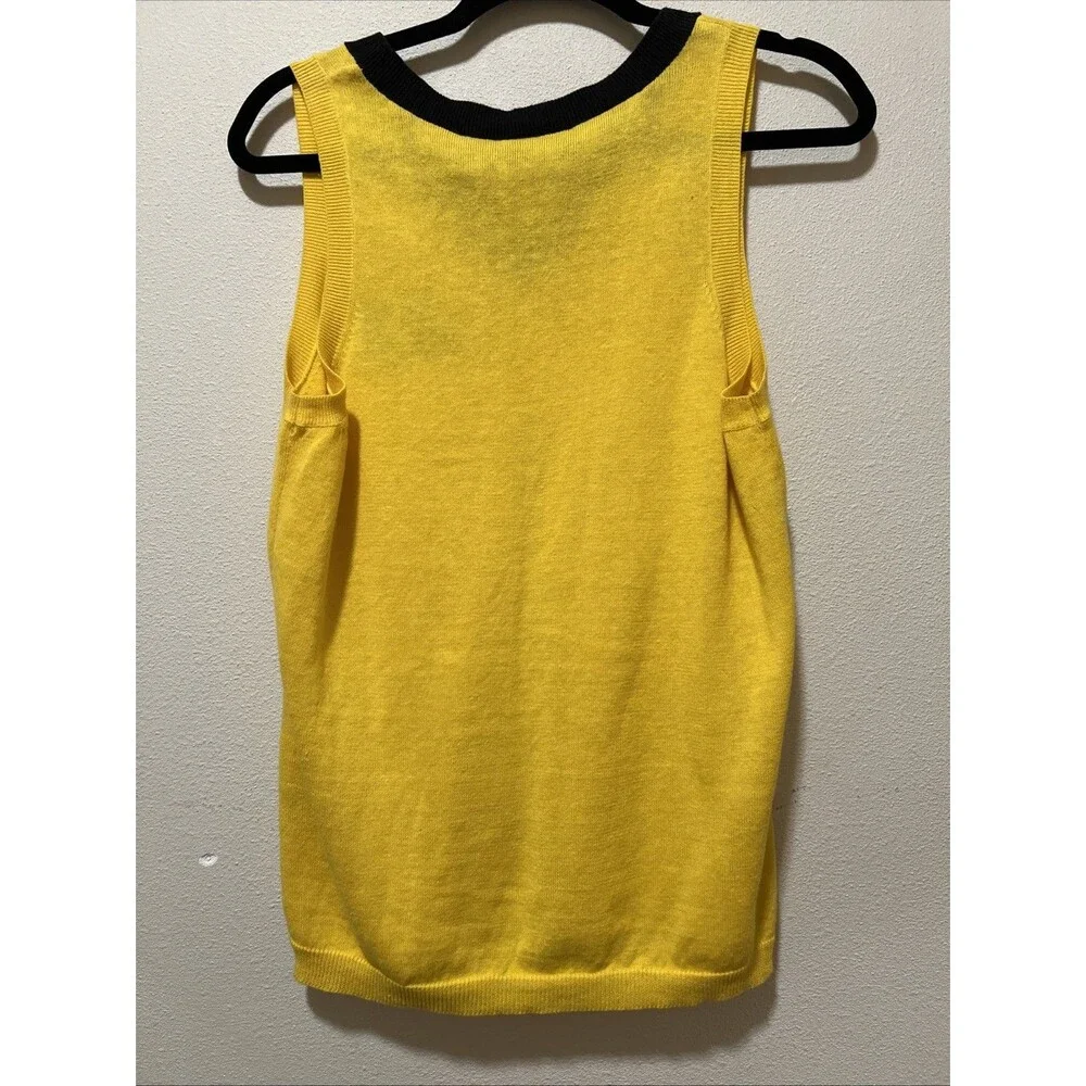 Harley Davidson Women’s Pullover Vest Preppy Yellow - Picture 4 of 4